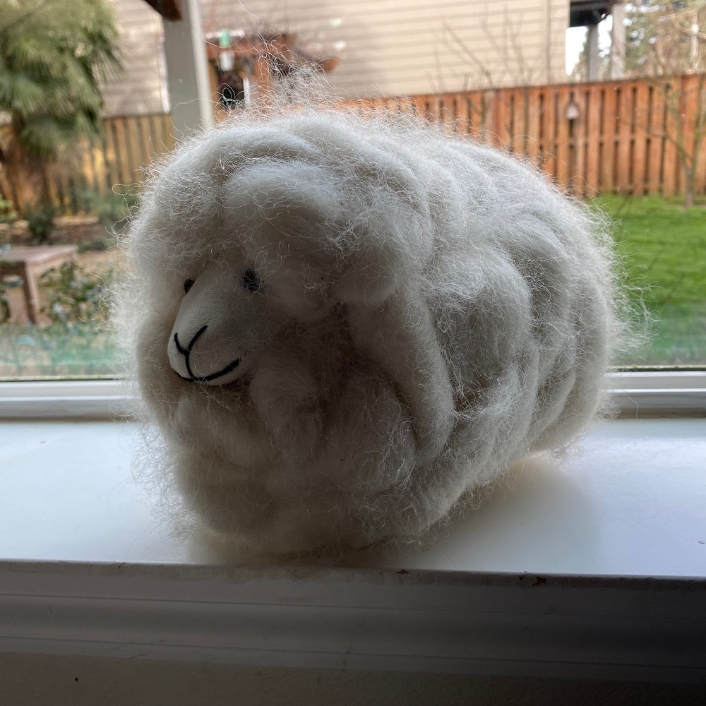 Artisan made wool sheep